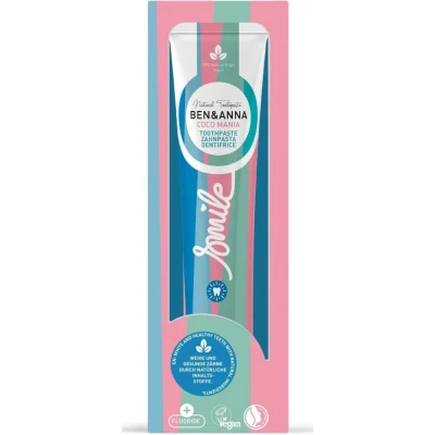 Afbeelding van Natuurlijke Tandpasta Coco mania Ben &amp; Anna 75ml Plasticvrij