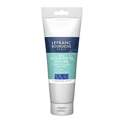 Afbeelding van Lefranc &amp; Bourgeois 300668 3D matte gel voor volumineuze effecten van glanzende acrylverf, niet vergelende afwerking, 250 ml