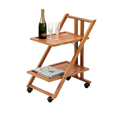 Afbeelding van Arredamenti Italia AR_IT 575 SIMPATY serveerwagen/serveerwagen, massief beuken, opvouwbaar, kersenkleurig, 64 x 79 45 cm