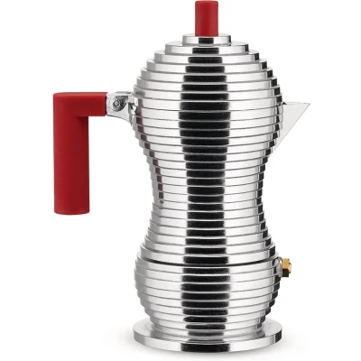 Afbeelding van Alessi Pulcina Percolator 3 kops rood