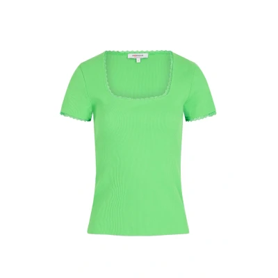 Afbeelding van Morgan Shortsleeved Tshirt basic, Dames, Maat: XS, Vert