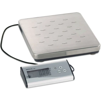Afbeelding van Pakketweger MAUL Cargo 50kg metalen plateau 27x27cm + 9V batterij zilver