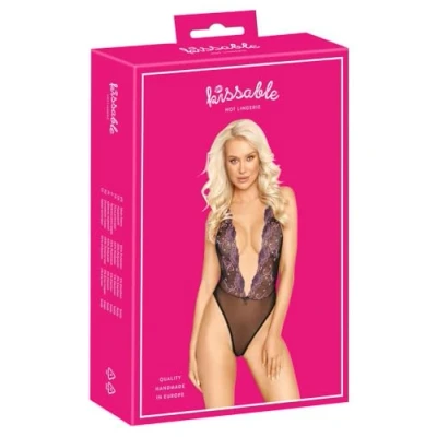 Afbeelding van You2toys Body Stickerei Erotisch damesondergoed van leer en latex, L/XL