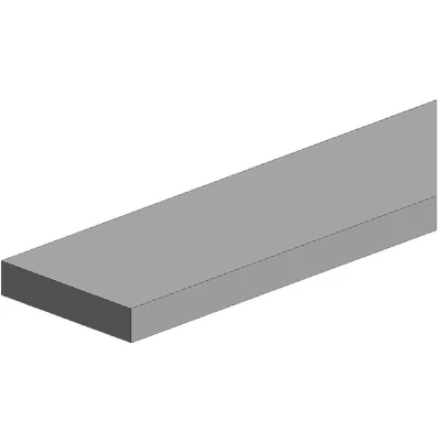 Afbeelding van Polystereen Rechthoekigprofiel (l x b h) 350 2 0.50 mm 10 stuk(s)