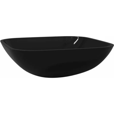 Afbeelding van Wasbak 42x42x14 cm glas zwart