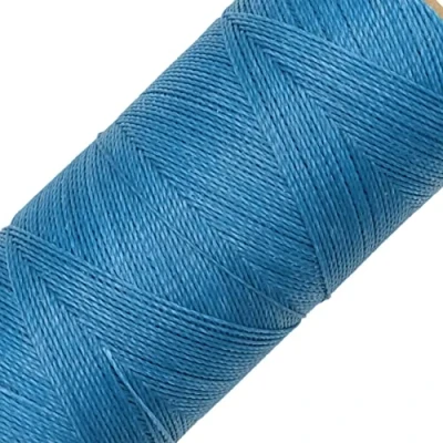 Afbeelding van LINHASITA Spoel gewaxt garen, 100 g/m360 m, dikte 0,5 mm, polyester, macramégaren, 30 kleuren, turquoise