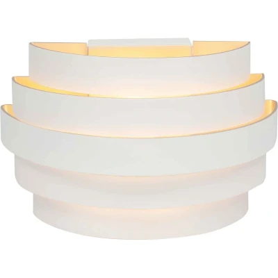 Afbeelding van HighLight wandlamp Scudo 20 cm wit / goud