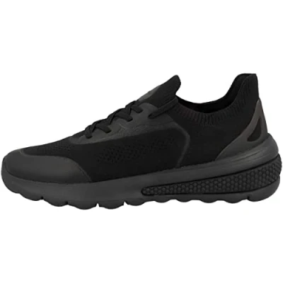 Afbeelding van Geox D Spherica Actif Sneakers laag, Dames, Maat: 42, Black Textiel/ synthetisch