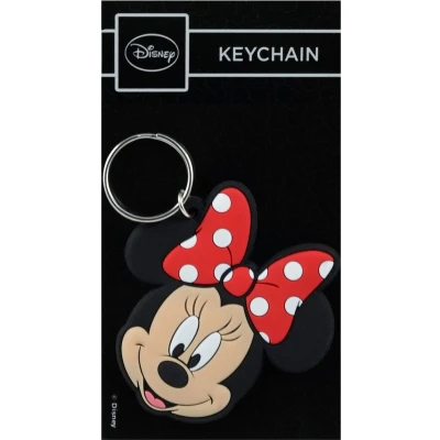 Afbeelding van Sleutelhanger Disney Minnie Mouse rubber metalen ring