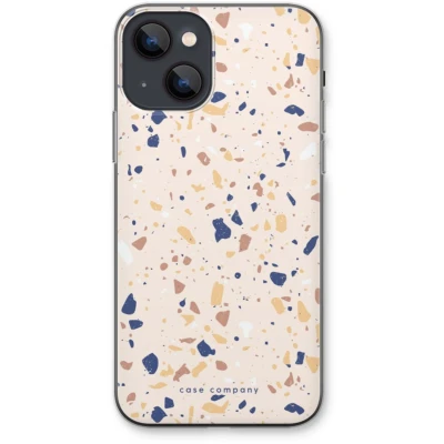 Afbeelding van Case Company® hoesje geschikt voor iPhone 13 Terrazzo N23 Soft Cover Telefoonhoesje Bescherming aan alle Kanten en Schermrand