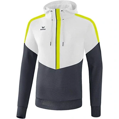 Afbeelding van Erima Squad sweatshirt met capuchon wit/slate grey/lime