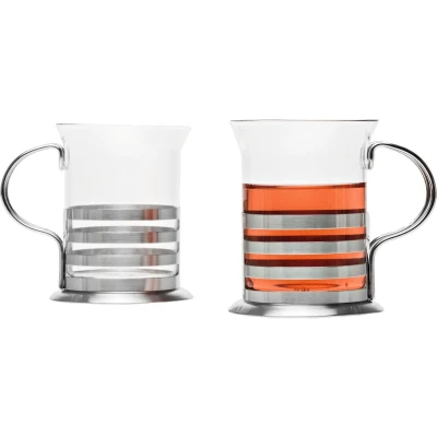Afbeelding van Leonardo Balance Theeglas 23 Cl Set Van 2 Zilver