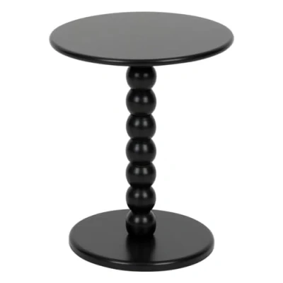 Afbeelding van Atmosphera Chamlo bijzettafel Ø38xH47cm Zwart