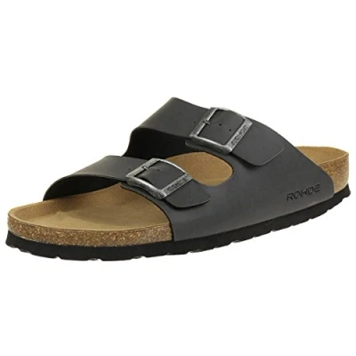 Afbeelding van Rohde 5920 72 Grado herenslippers, grijs.