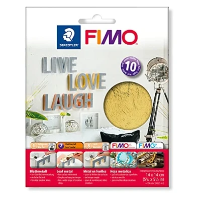 Afbeelding van Fimo Bladmetaal goud 10 vel 8781 11