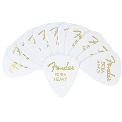 Afbeelding van Fender 351 Plectrum Extra Heavy Wit 12 pack