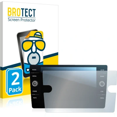 Afbeelding van BROTECT Screenprotector voor Volkswagen Tiguan Discover Media 8&quot; 2017 Folie Beschermfolie matte (2 Stuks)