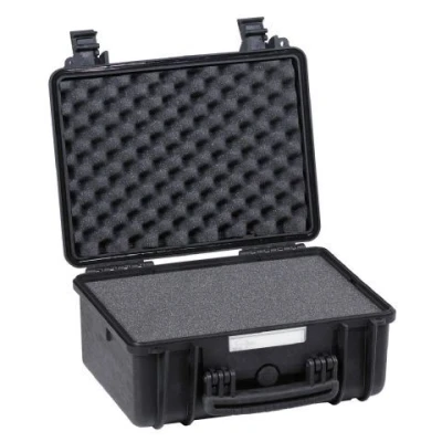 Afbeelding van Explorer Cases Outdoor koffer 3818HL.B black with pick &amp; pluck foam (b x h d) 38 27 18 cm Zwart