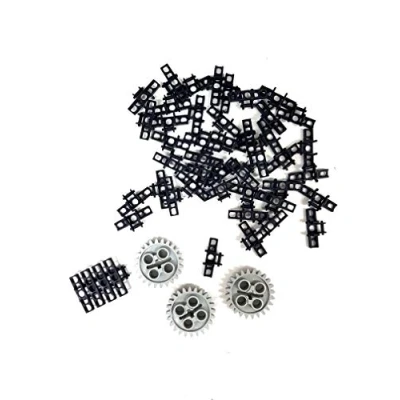 Afbeelding van LEGO Technic 3873 3648 Chenille schakels en 24 tandwielen (3 stuks) 50 stuks