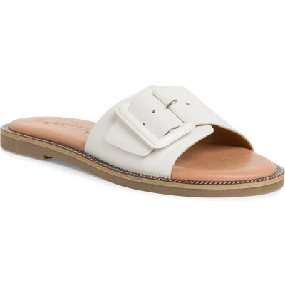 Afbeelding van Tamaris MIT Touchit Muiltjes, Dames, Maat: 39, White leather Leer