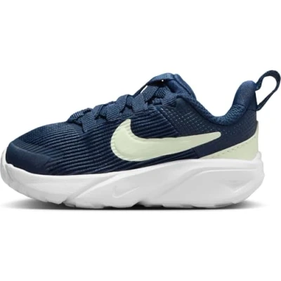 Afbeelding van Nike Performance STAR Runner Hardloopschoenen voor op de weg kinderen, Maat: 22, Midnight navy volt tint dusty cactus white Textiel