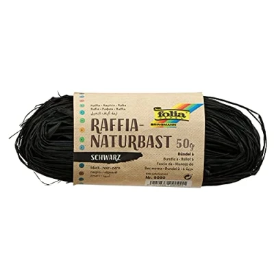 Afbeelding van Folia raffia zwart