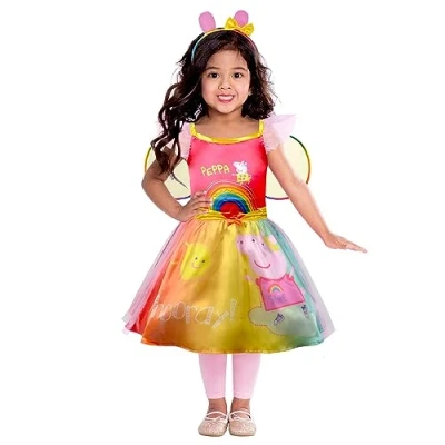 Afbeelding van (PKT) (9908876) Peppa Pig Rainbow Dress kostuum (4 6 jaar)