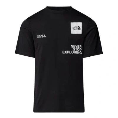 Afbeelding van The North Face Mountain Foundation Coordinates TEE Sport Tshirt, Heren, Maat: Small, Black
