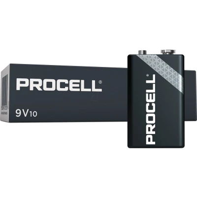 Afbeelding van Procell Duracell Alkaline, Industrial, Wegwerpbatterij 9V