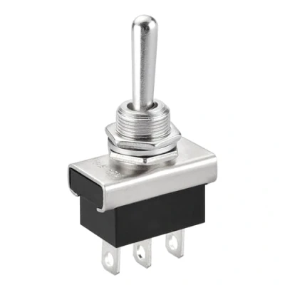 Afbeelding van Heschen Metalen tuimelschakelaar, KN3D 103, 12 V, 25 A, SPDT, aan/uit, 3 polig, voor dashboardverlichting (1)