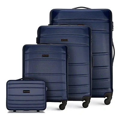 Afbeelding van Wittchen Luggage SET WITH WASH BAG FROM ABS Kofferset, Maat: One Size, Dark blue