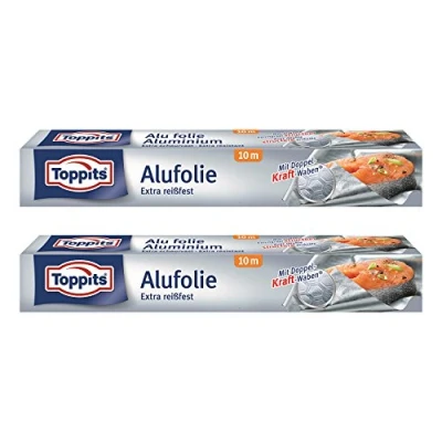Afbeelding van Toppits 2 stuks dubbele honingraat aluminiumfolie (10 m x 29,5 cm), (2 10 m)