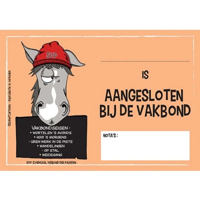 Afbeelding van HB Stalplaat Vakbond