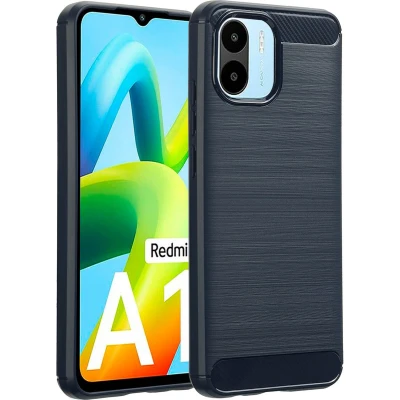 Afbeelding van imoshion Hoesje Geschikt voor Xiaomi Redmi A2 / A1 Siliconen Brushed Backcover Donkerblauw