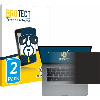 Afbeelding van BROTECT privacy screenprotector voor Apple MacBook Pro 15&quot; 2019 (Touch Trackpad) Folie Beschermfolie Blauwlichtfilter (2 Stuks)