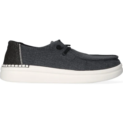 Afbeelding van Hey Dude Sportieve veterschoenen, Dames, Maat: 36, Nero Textiel