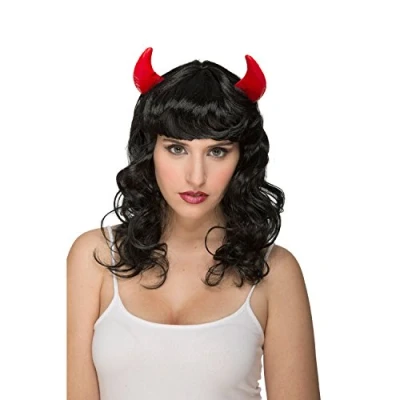Afbeelding van Pruik My Other Me Zwart Demoness