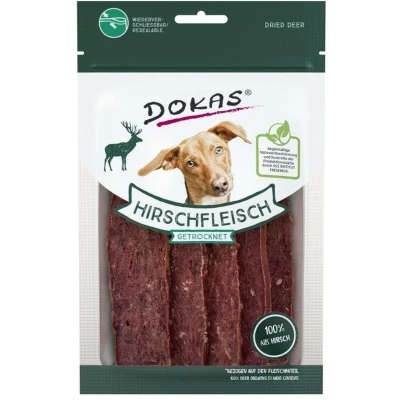 Afbeelding van 4 x 60 g Dokas Hertenvlees Hondensnacks