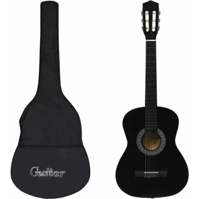 Afbeelding van vidaXL Gitaar klassiek beginner met tas 3/4 36&quot; zwart
