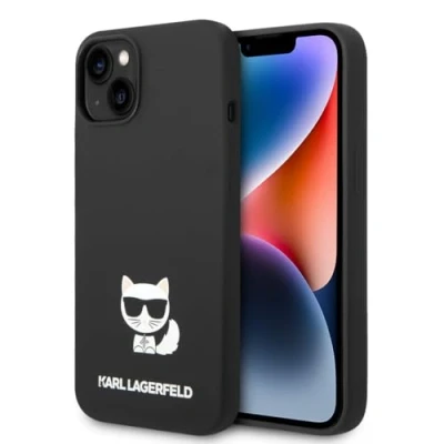 Afbeelding van Karl Lagerfeld KLHCP14MSLCTBK iPhone 14 Plus 6.7 hardcase zwart/zwart Siliconen Choupette Body