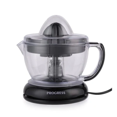 Afbeelding van Progress EK5881 Compacte citruspers 700 ml BPA vrij Met kleine en grote sapperskegels Multidirectionele rotatie voor meer sap Geïntegreerde schenktuit Uitneembare bodem