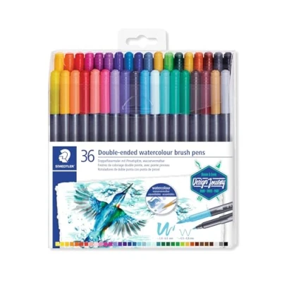 Afbeelding van Staedtler marsgraphic duo penseelmarker set 36 st 3001 TB36