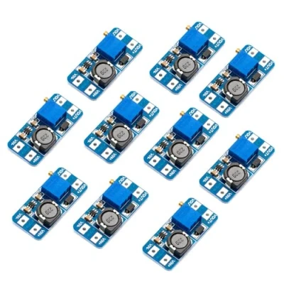 Afbeelding van Set van 10 Step Up Boost DC converters Instelbare spanningsregelaarkaart Power2V 24V Booster tot 5V 28V Voeding compatibel met Arduino