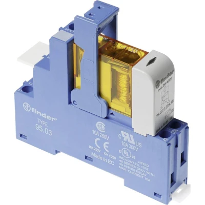Afbeelding van Finder 48.31.8.230.0060 Relaismodule Nominale spanning: 230 V/AC Schakelstroom (max.): 10 A 1x wisselcontact 1 stuk(s)