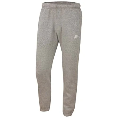 Image de Nike Men&#039;s Full Length Pant M Nsw Club Jggr Bb, Dk Grey Heather/Matte Silver/White, BV2671 063, 2XL