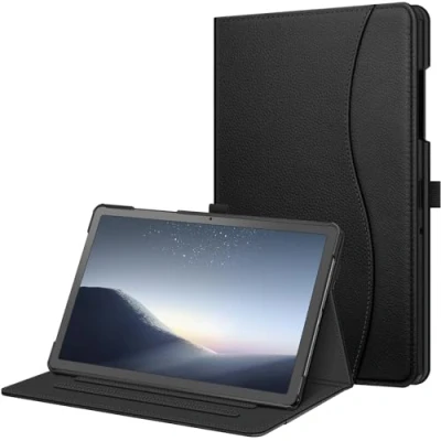 Afbeelding van Fintie Samsung Galaxy Tab A9 Plus 11 inch 2023 hoes, multi hoek beschermhoes met documentenvak en automatische slaap /waakfunctie voor tablet A9+, SM X210/X216/X218, zwart