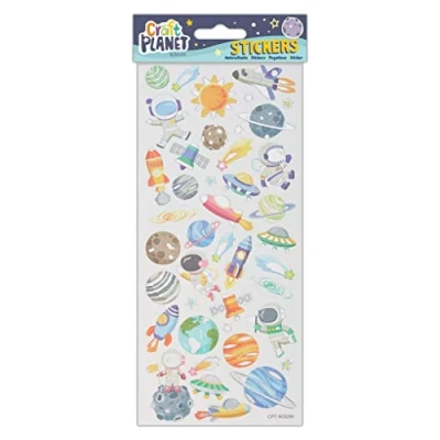Afbeelding van Craft Planet Stickers, meerkleurig, Eén maat