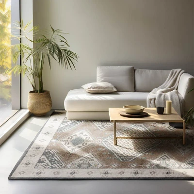 Afbeelding van Vloerkleed Bohemian Lakan Crème 80x120cm Meerkleurig 123vloerkleed.nl is de online webshop voor vloerkleden en woonaccessoires.