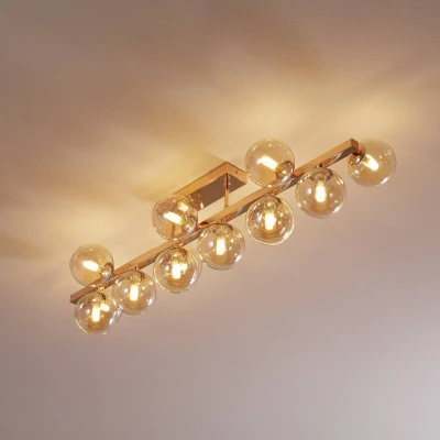 Afbeelding van Plafondlamp Dallas, goud, 13 lamps