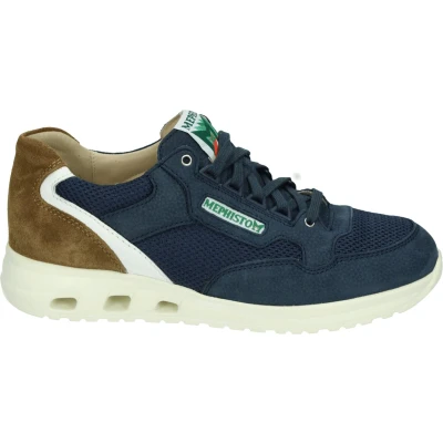 Afbeelding van Mephisto JANSEN AIR Lage sneakersHeren sneakersVrije tijdsschoenen Kleur: Blauw Maat: 46